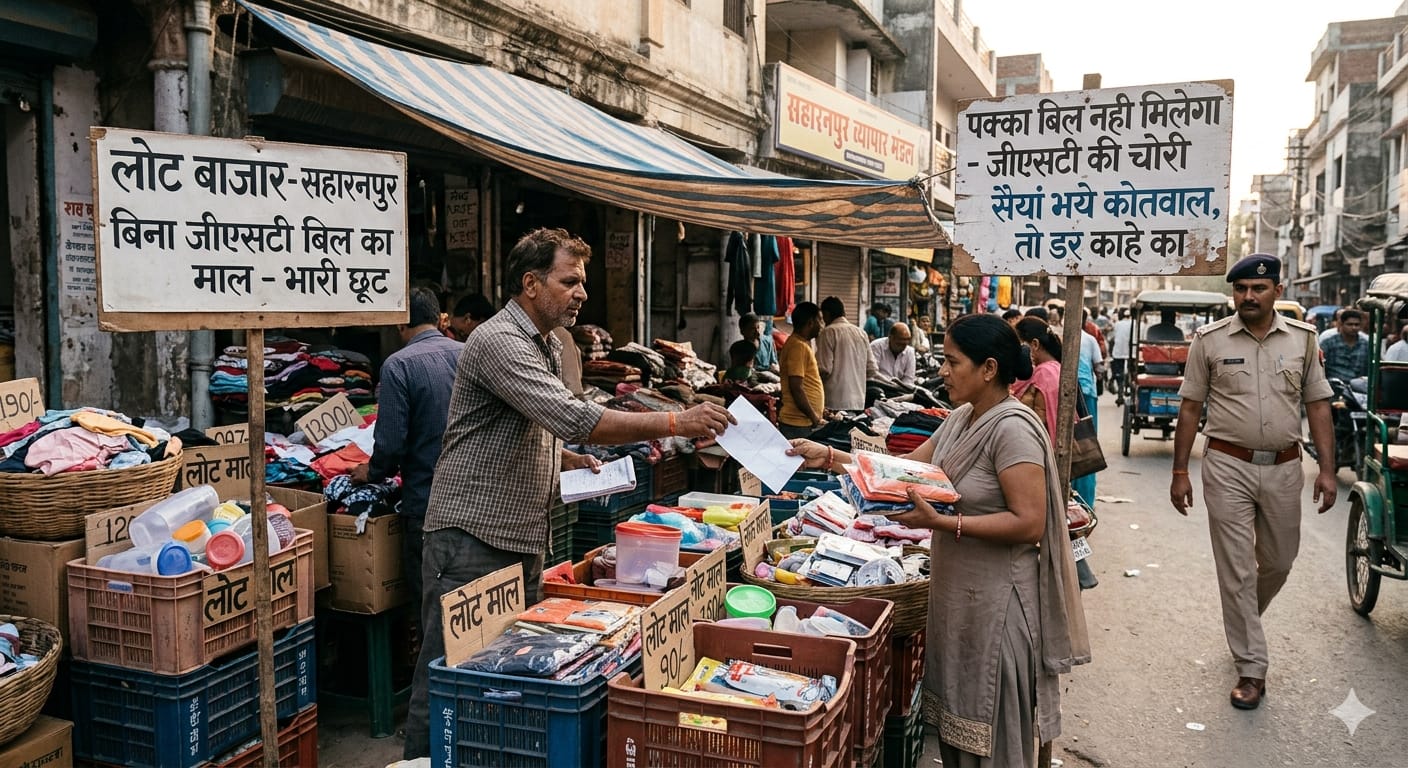 रसूख के साये में टैक्स चोरी का खेल, सहारनपुर में फल-फूल रहा ‘कच्चे बिल’ का काला कारोबार